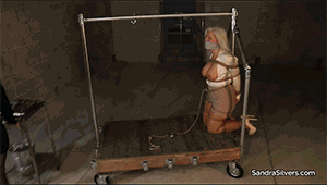 pleasetiemeup.com - 2448 Sandra Silvers Crotch Rope Weight Endurance by Lisa! thumbnail