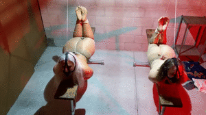 pleasetiemeup.com - 2588 Sandra & Lauren Toe Tied & Tickled at the hands of Col. Lisa! thumbnail